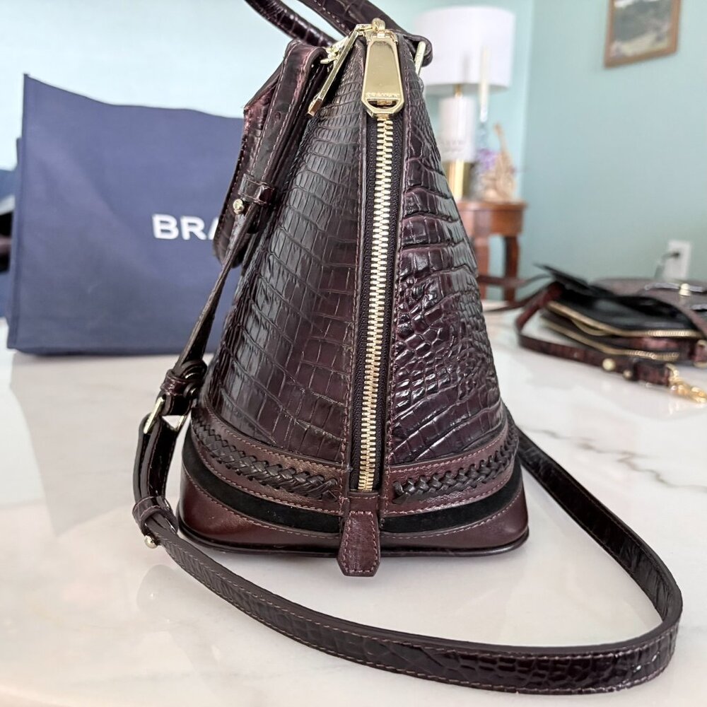 Brahmin Duxbury Satchel – Croc Embossed Leather - Picture 12 of 16